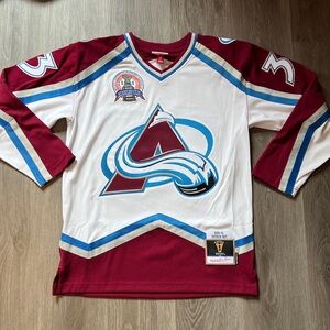 Men’s Colorado Avalanche Patrick Roy White 2000-01 Power Play Jersey